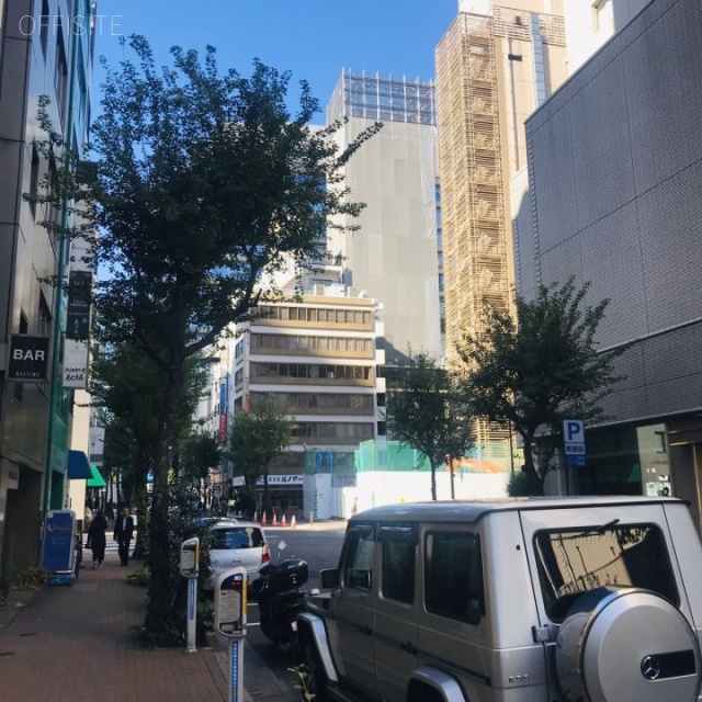 ティアラグレイス銀座タワー ビル前面道路