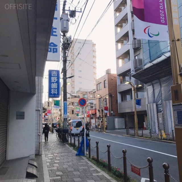 常盤台分室 ビル前面道路
