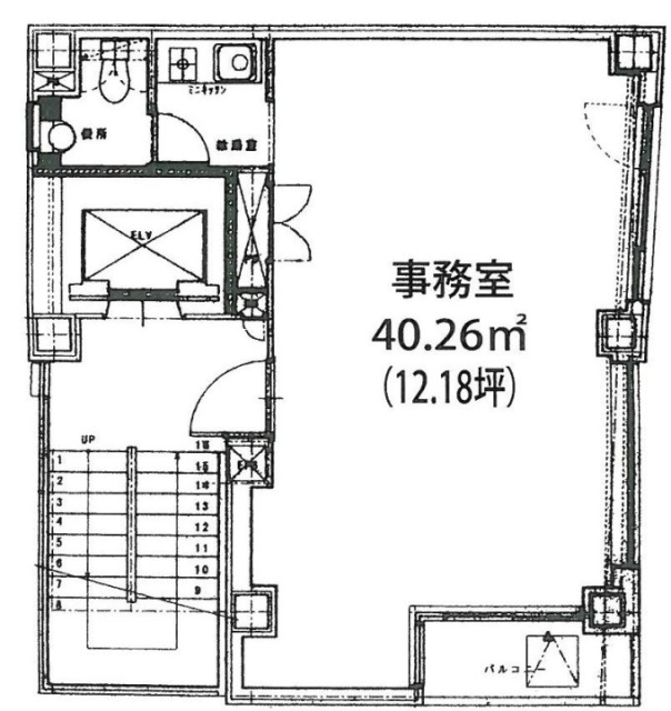 神戸田中ビル6F 間取り図