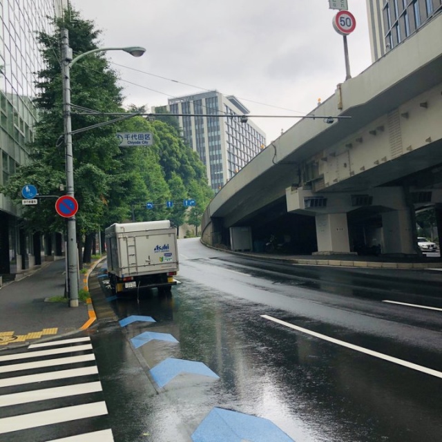 永田町ビル ビル前面道路