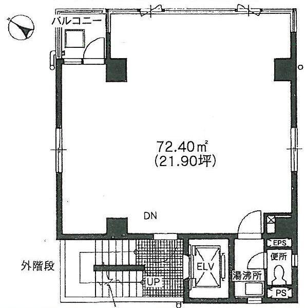 小伝馬町岩並ビル2F 間取り図