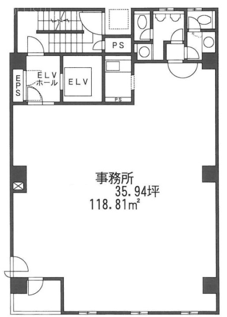 浜松町ゼネラルビル9F 間取り図