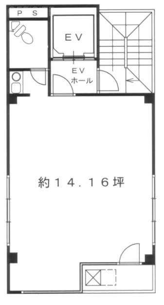 吉房ビル4F 間取り図