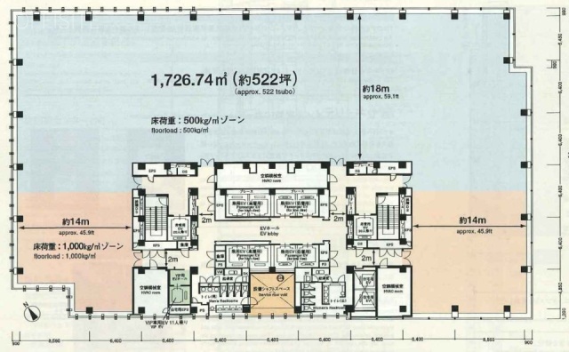 六本木ティーキューブA 間取り図