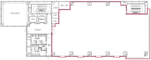 渋谷野村證券ビル8F 間取り図