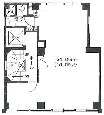亀田ビル1F 間取り図