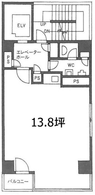 日吉ビル6F 間取り図