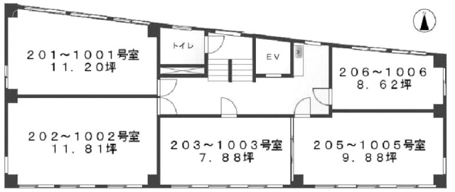 ユニオン小石川第一ビル1003 間取り図