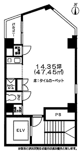汐留MKタワー3F 間取り図