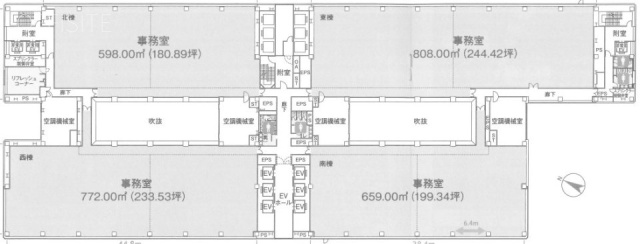 タイム24ビル10F 間取り図