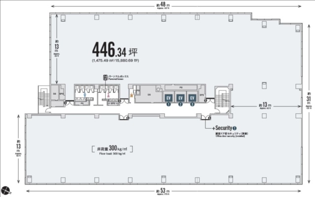 住友不動産西新宿ビル3号館6F 間取り図