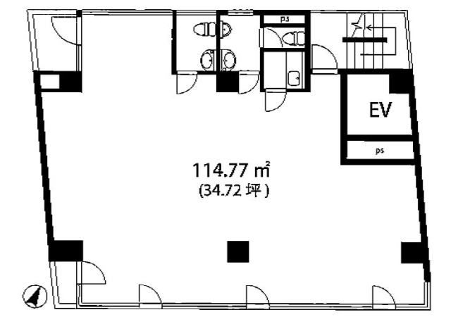 TQ蛎殻町B1F 間取り図