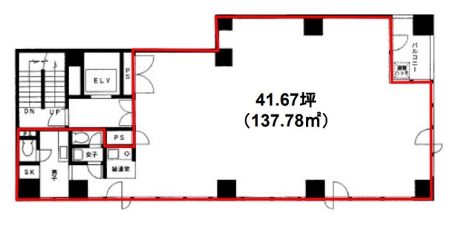JPT赤羽ビル7F 間取り図