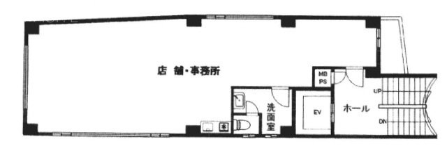 梶浦ビル4F 間取り図