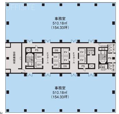 新宿グリーンタワー1F 間取り図