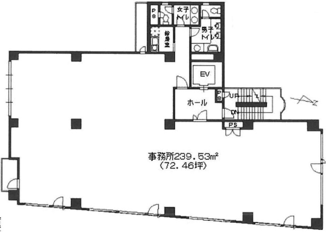 オフィススクエアビル新宿1F 間取り図