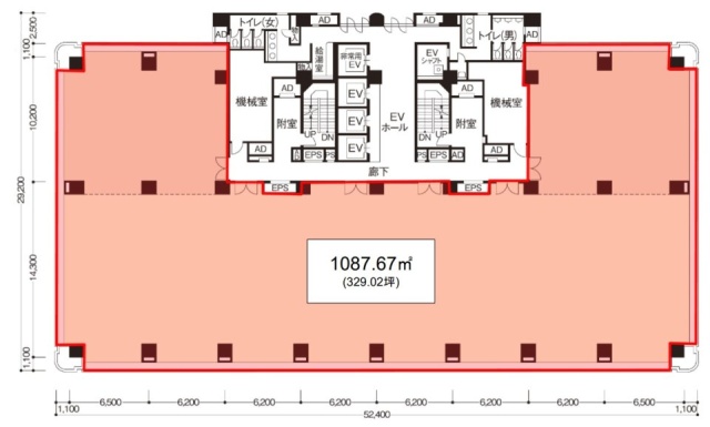 AQUACITY芝浦9F 間取り図