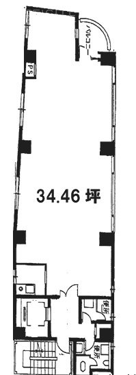 大広朝日ビルB1F 間取り図