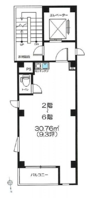 レオビル6F 間取り図