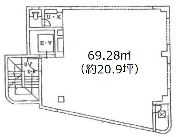 駅サイドビル3F 間取り図