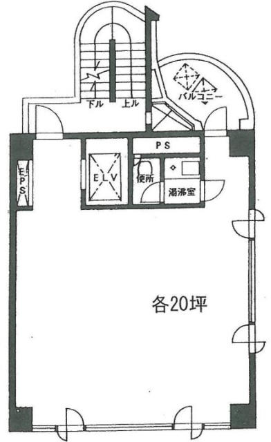 岩本ビル5F 間取り図