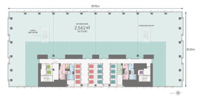 大崎リバーウォークガーデン (仮)大崎コアプロジェクト8F 間取り図