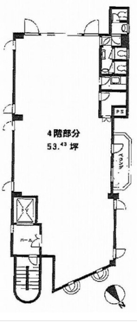 サンライン第14ビル3F 間取り図