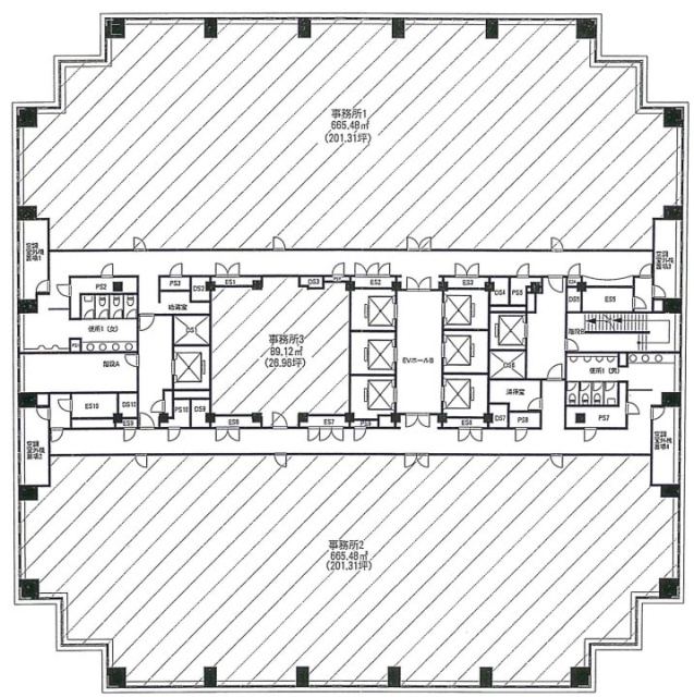 ハーモニータワー3F 間取り図