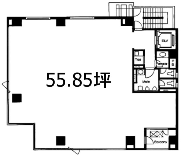 +SHIFT GINZA EAST3F 間取り図