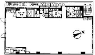 築地リバーフロント4F 間取り図