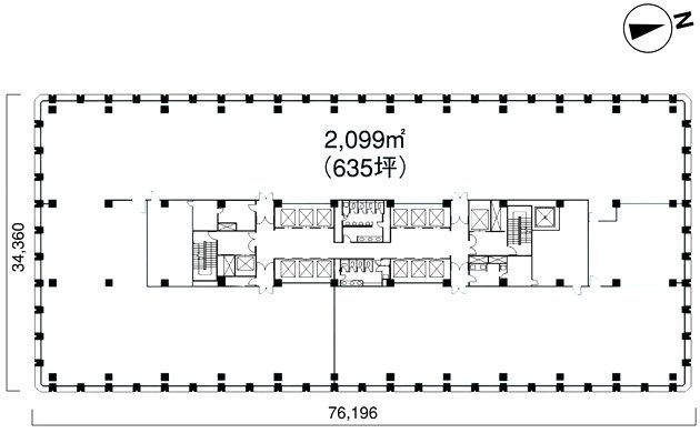 三菱ビル4F 間取り図