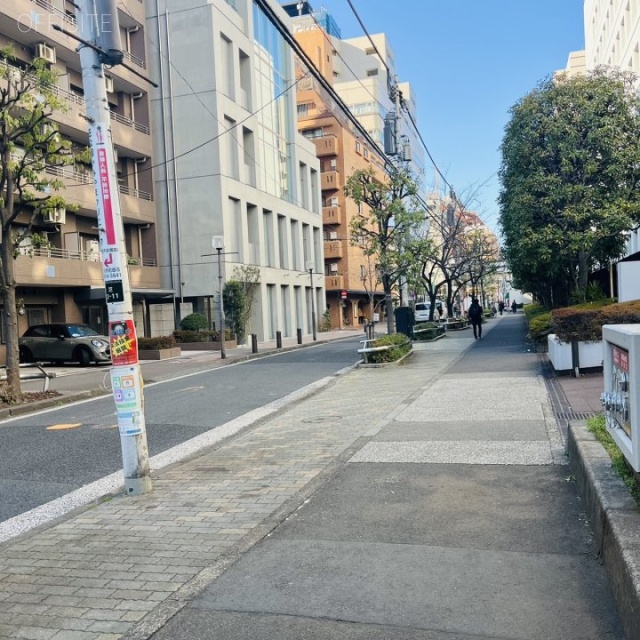 EARTH SHIBAビル 前面道路