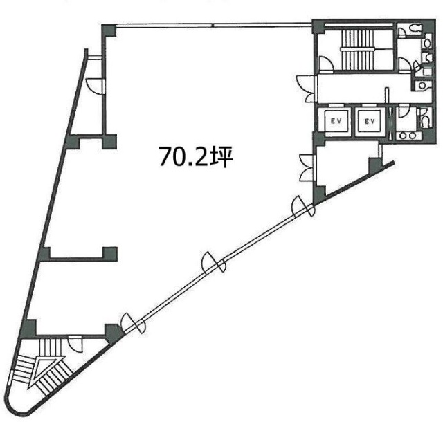 トキワビル6F 間取り図