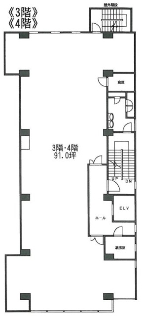 港南日成ビル4F 間取り図