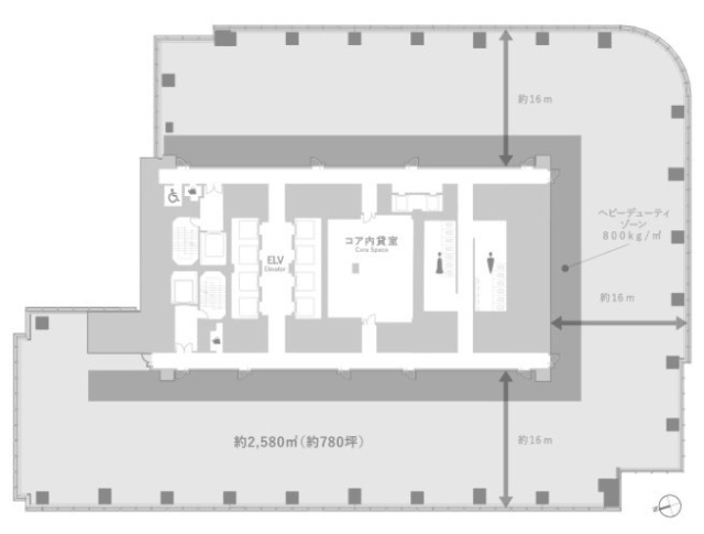 TOKYO TORCH 常盤橋タワー14F 間取り図