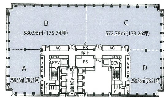 新宿モノリスA 間取り図