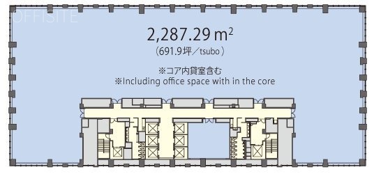 丸の内トラストタワーN館3F 間取り図