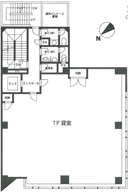 明海京橋ビル5F 間取り図