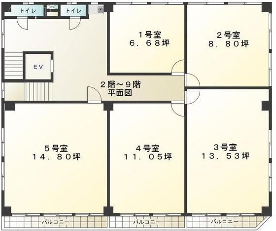 山京ビル本館205 間取り図