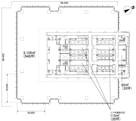 新丸の内ビル10F 間取り図