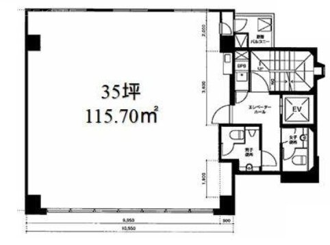 楠本第3ビル3F 間取り図