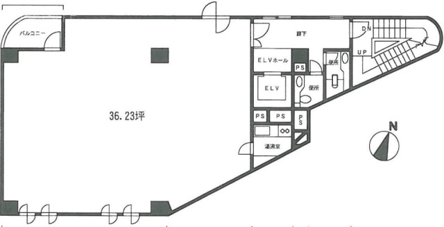 ミクニ六本木ビル7F 間取り図