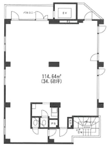 登亭銀座ビル5F 間取り図