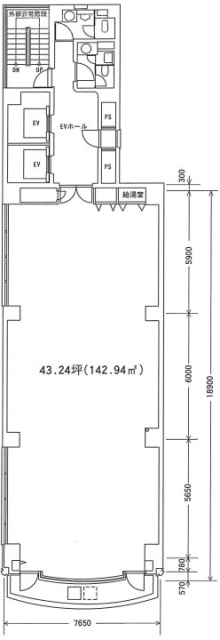 VORT京橋ⅡB1F 間取り図