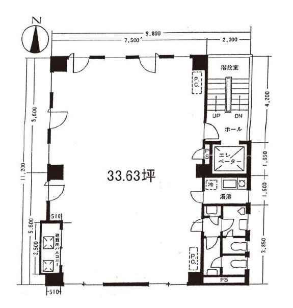 川口ビル3F 間取り図