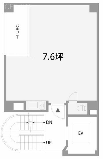南青山骨董通りユニオンビル6F 間取り図