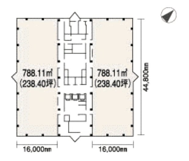 西新宿三井ビルディング211 間取り図