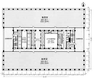 新宿三井ビルディングB107 間取り図