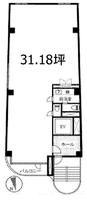 福泉ビル8F 間取り図