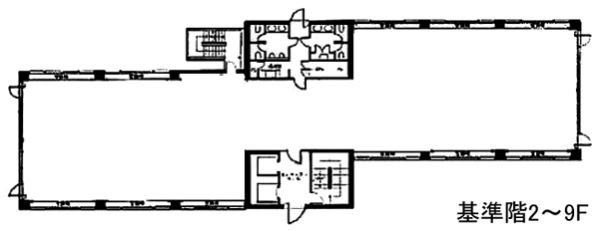 祐真ビル本館8F 間取り図